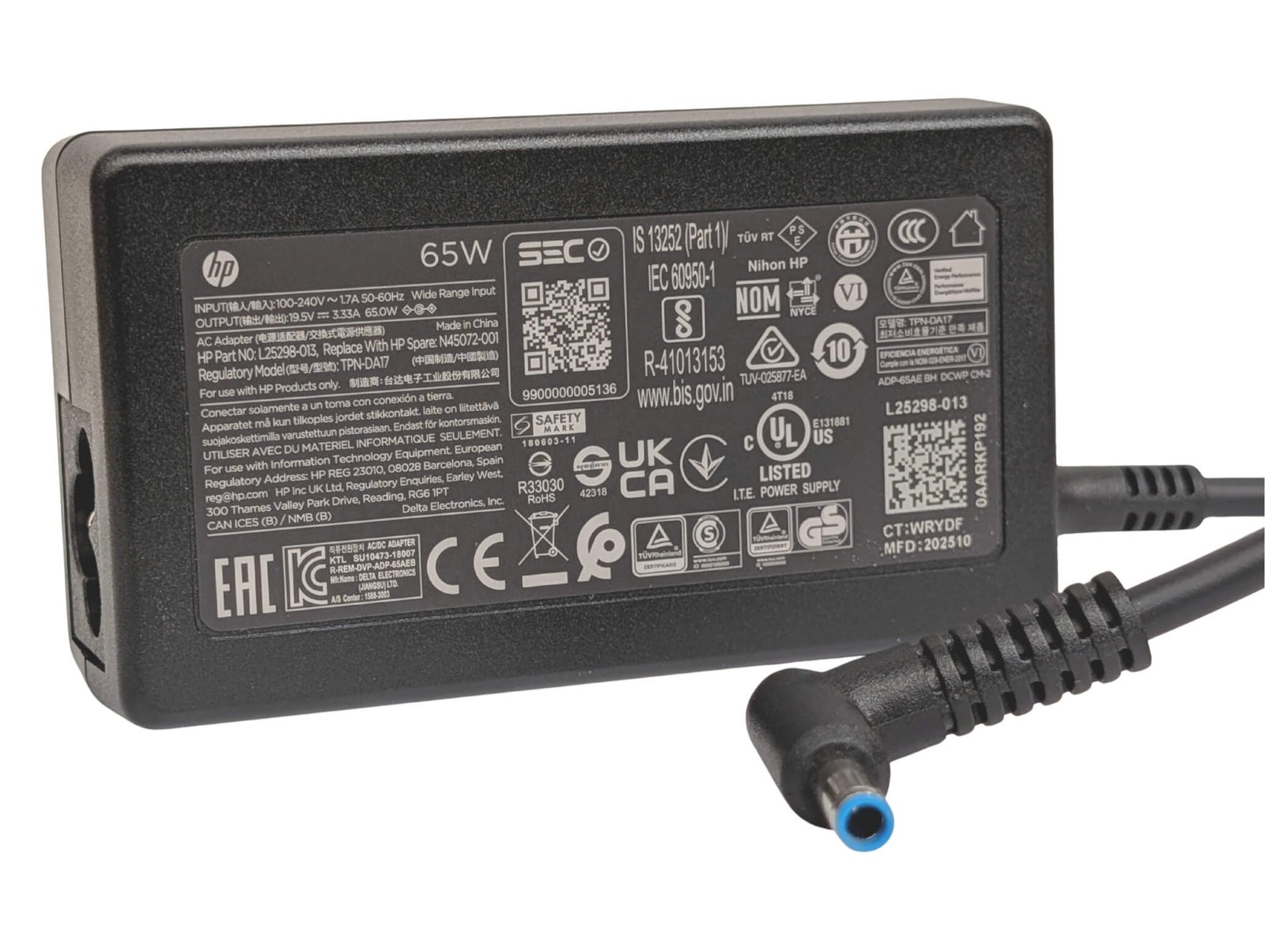 HP 710412-001 19.5V 3.33A 65W Adapter 4.5MM - Next Day Delivery