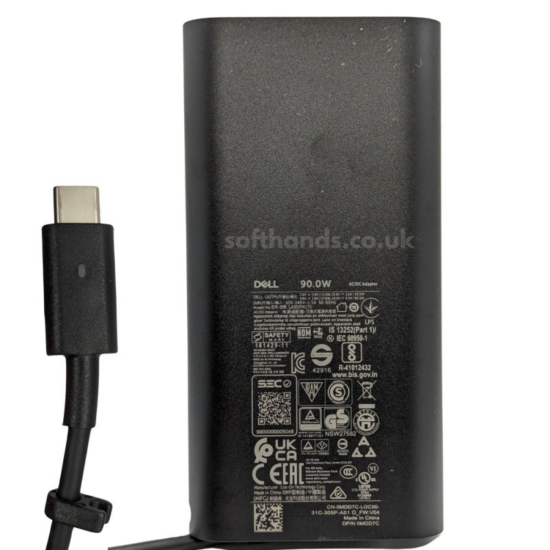 Dell 20V 4.5A 90W USB-C Adapter - Next Day Delivery