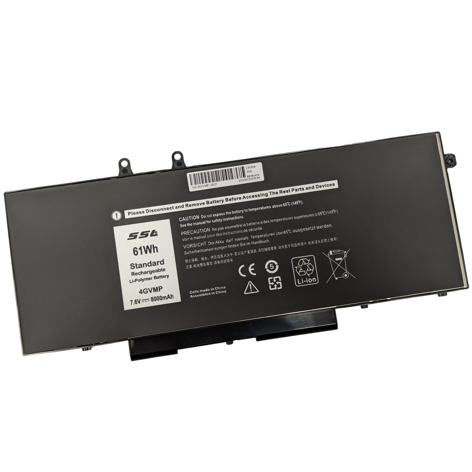 Dell WJDPW Replacement 68Wh Battery - Next Day Delivery