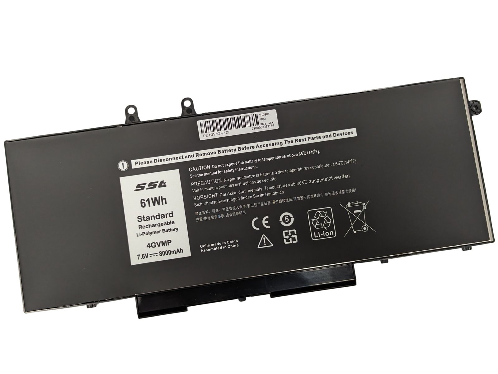 Dell Latitude 5400 5500 7400 Laptop Battery 68Wh - Next Day Delivery Dell Latitude 5400 5500 7400 Laptop Battery 68Wh - Next Day Delivery