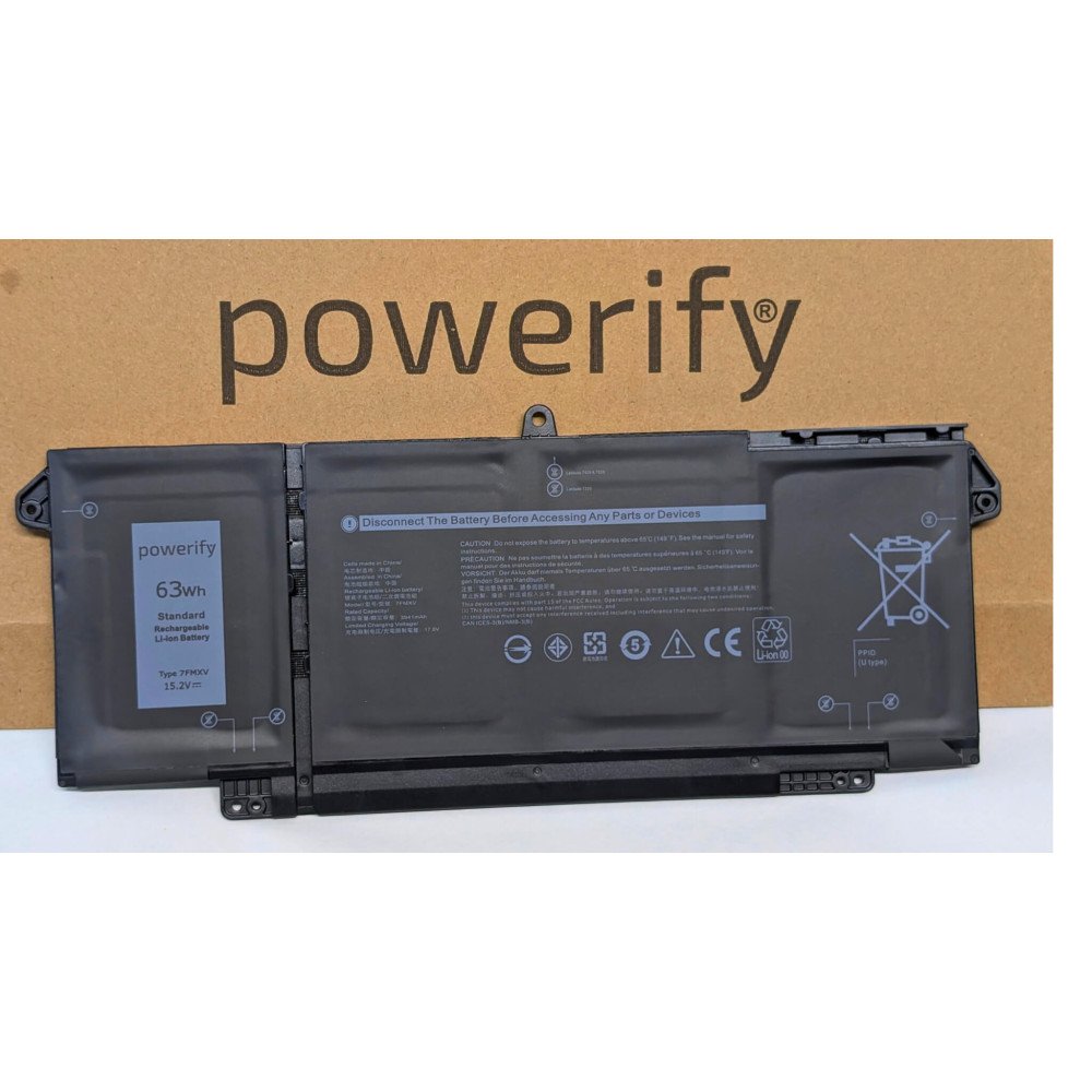 Dell Latitude 5320 7320 7420 7520 Replacement Battery 7FMXV - Next Day Delivery