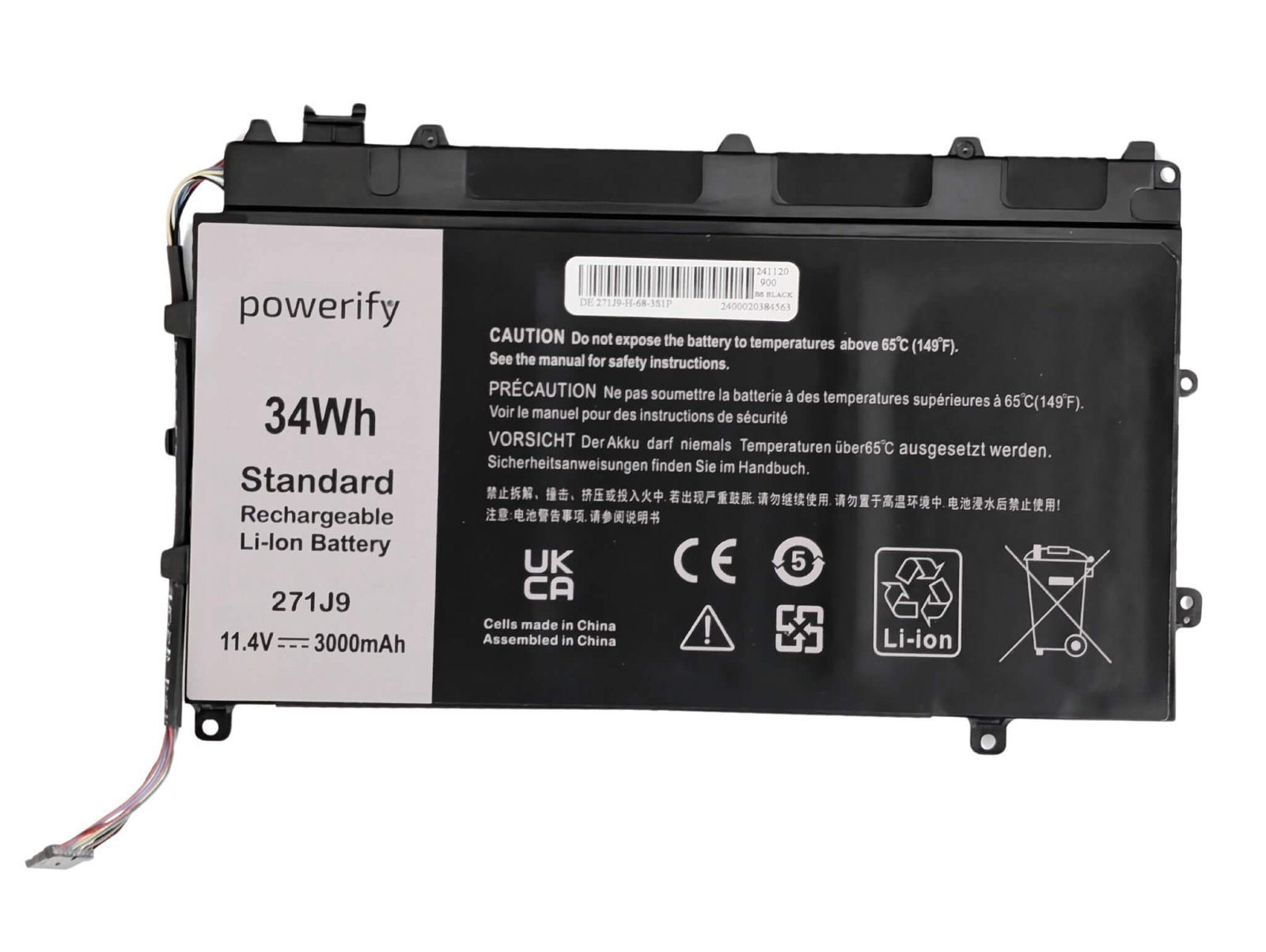 Battery for Dell Latitude 7350 13 7000 34Wh - Next Day Delivery