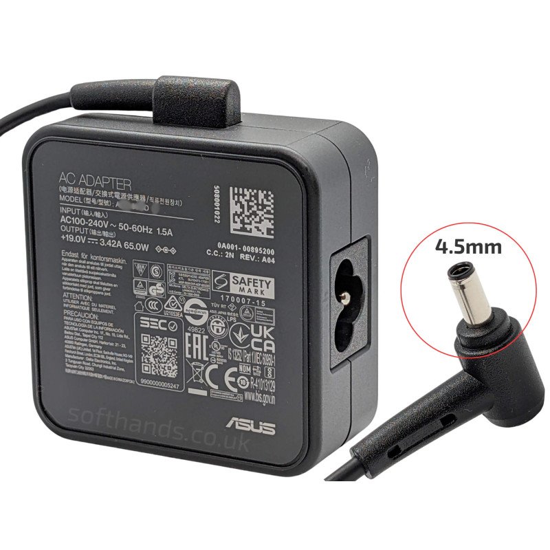 Asus PA-1650-48 65W Adapter 4.5MM - Next Day Delivery Asus PA-1650-48 65W Adapter 4.5MM - Next Day Delivery