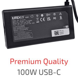 Premium Quality 100W USB-C Adapter for Apple Lenovo HP