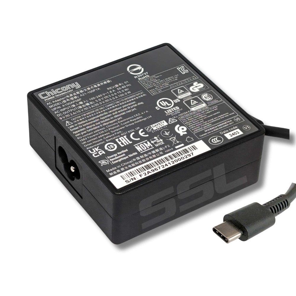 Lite-on Technology CAA0749B 100W USB-C Adapter - Next Day Delivery Lite-on Technology CAA0749B 100W USB-C Adapter - Next Day Delivery