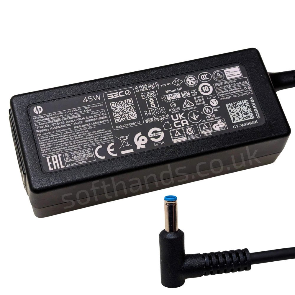 HP CHROMEBOOK 14-AK000NZ 45W Adapter 4.5MM - Next Day Delivery
