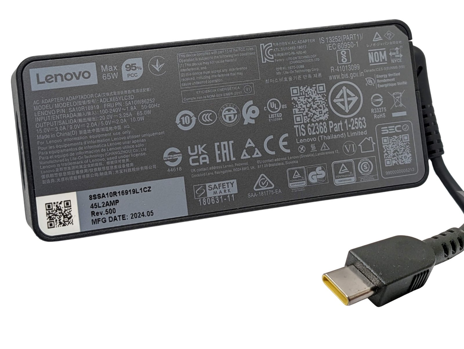 Lenovo 00HM643 65W USB-C Adapter - Next Day Delivery Lenovo 00HM643 65W USB-C Adapter - Next Day Delivery