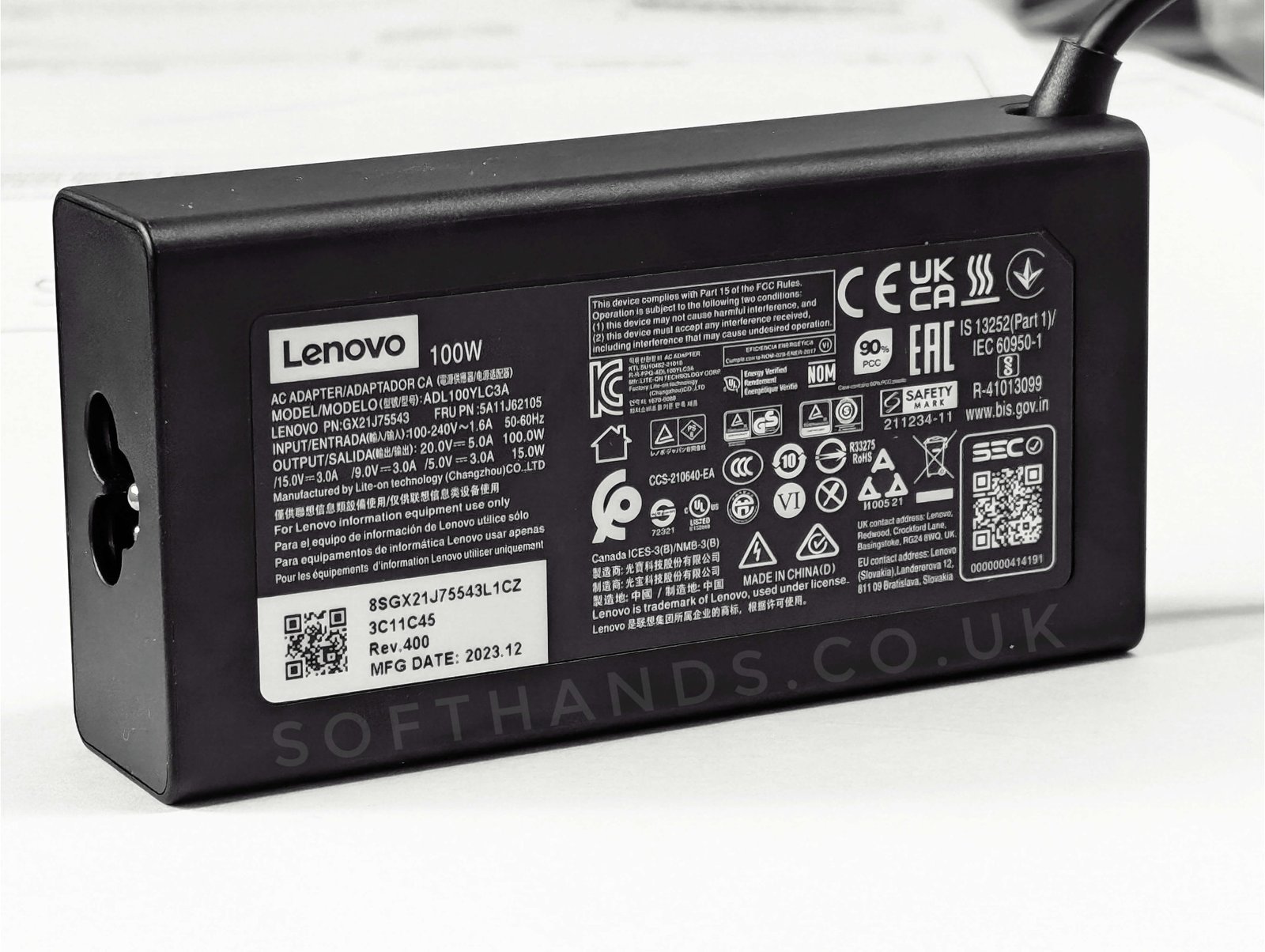 Lite-on PA-1101-66LS 100W USB-C Adapter - Next Day Delivery Lite-on PA-1101-66LS 100W USB-C Adapter - Next Day Delivery