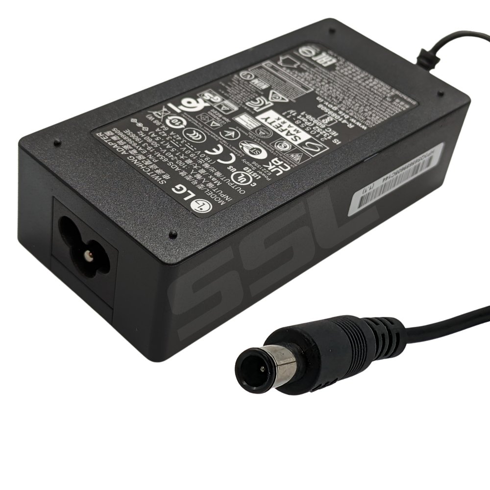 LG 19V 3.42A 65W Adapter for Monitors - Next Day Delivery