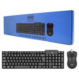 Evo Labs CM-500UK Wired Keyboard and Mice