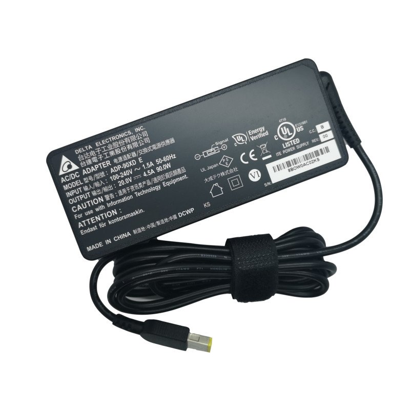 Lenovo 20V 4.5A 90W Slim Tip Laptop Charger - Next Day Delivery Lenovo 20V 4.5A 90W Slim Tip Laptop Charger - Next Day Delivery