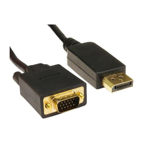 DisplayPort to VGA Cable 1.8m - Next Day Delivery DisplayPort to VGA Cable 1.8m - Next Day Delivery