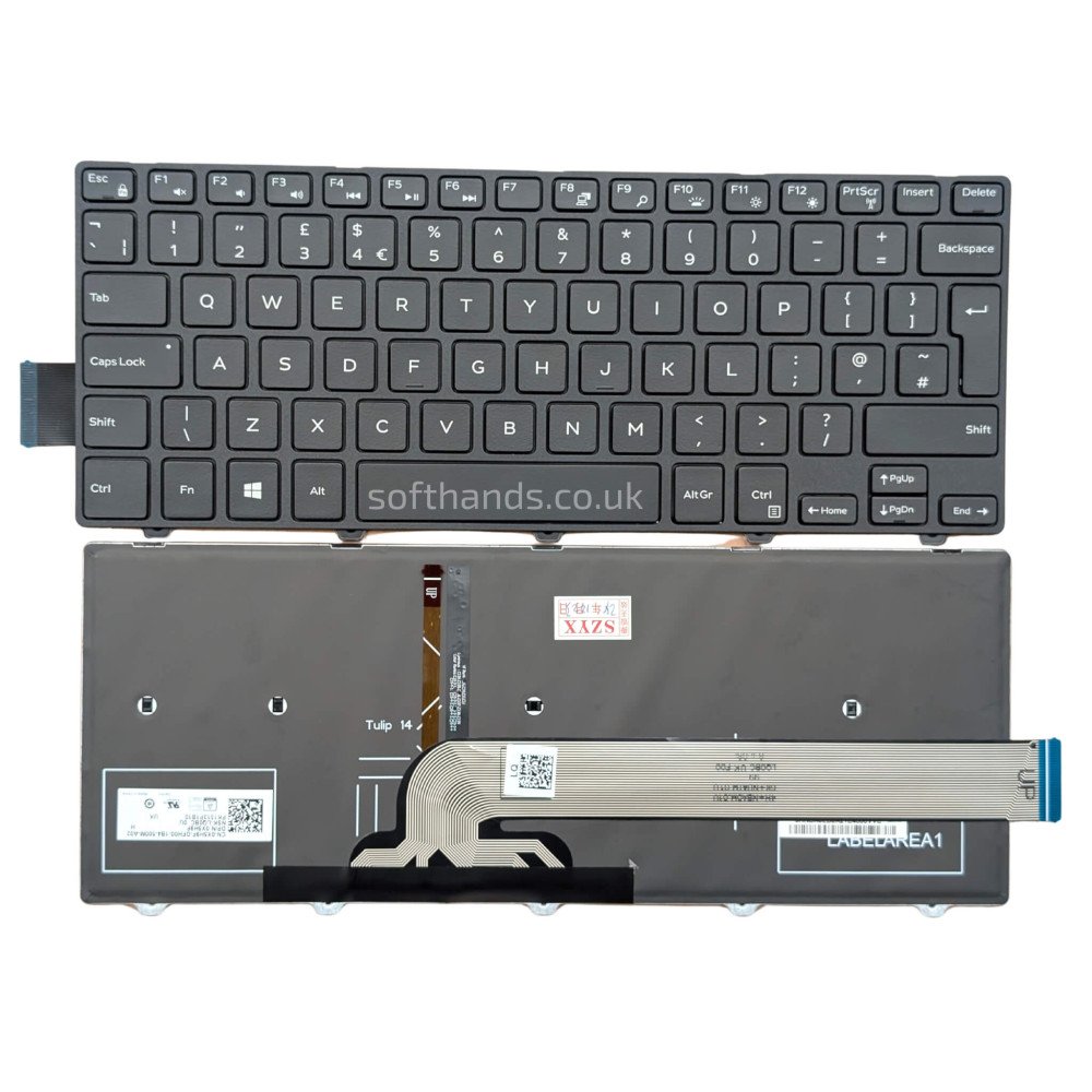 Dell Latitude 3450 Backlit UK Keyboard X5H9F - Next Day Delivery