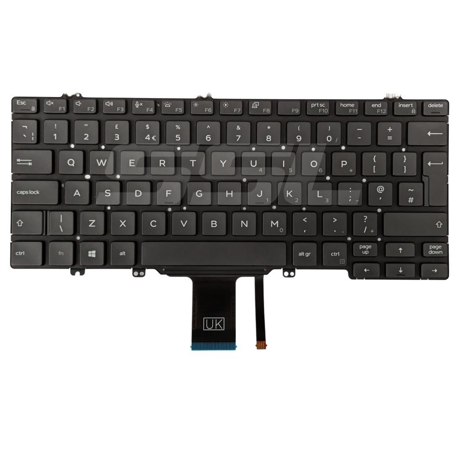 Dell Latitude 5300 7300 UK Backlit Keyboard 3JKFK - Next Day Delivery