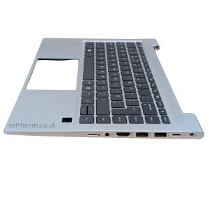 HP Probook 640 G8 645 G8 Palmrest UK Keyboard M21669-031