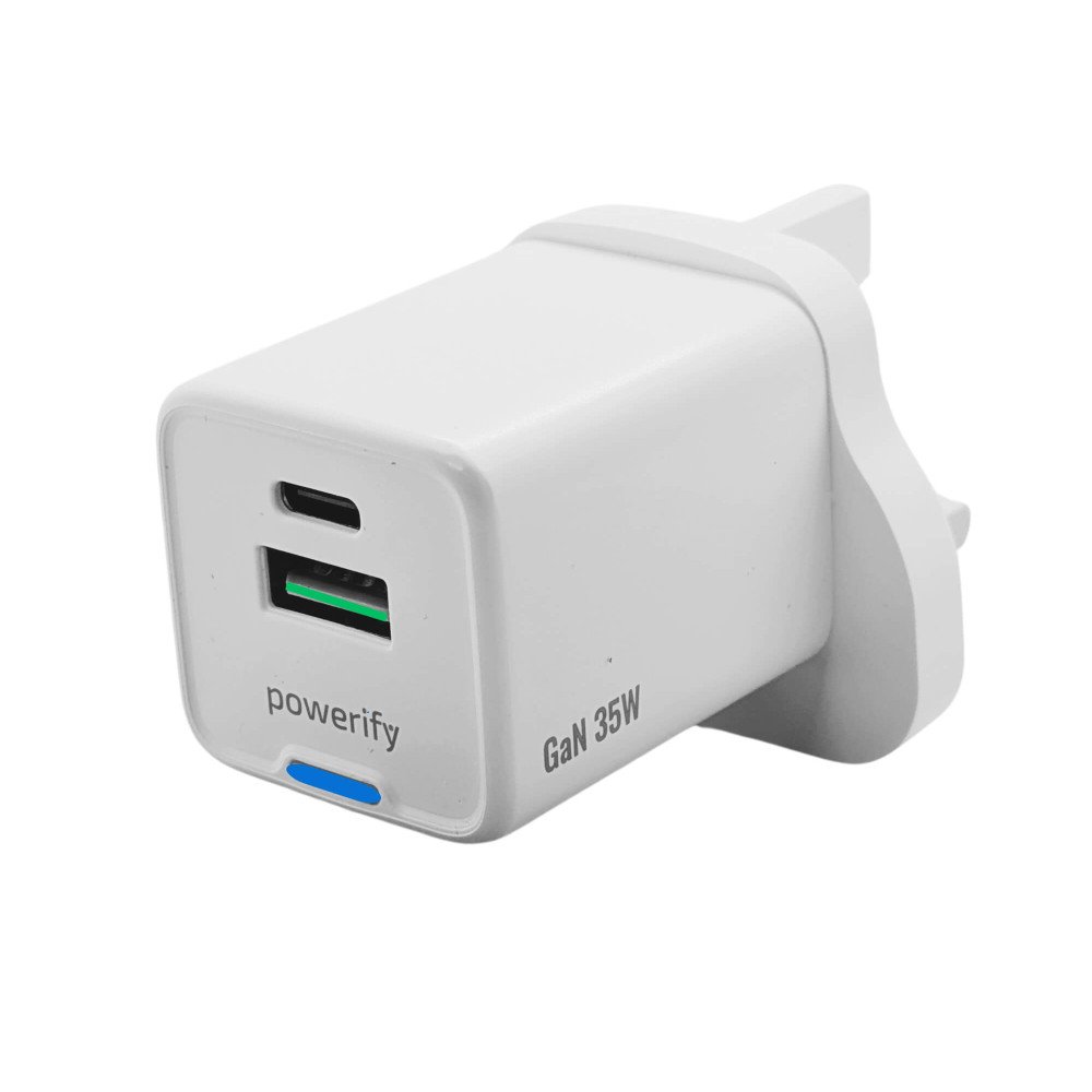 Powerify 35W USB C & A Adapter - Next Day Delivery