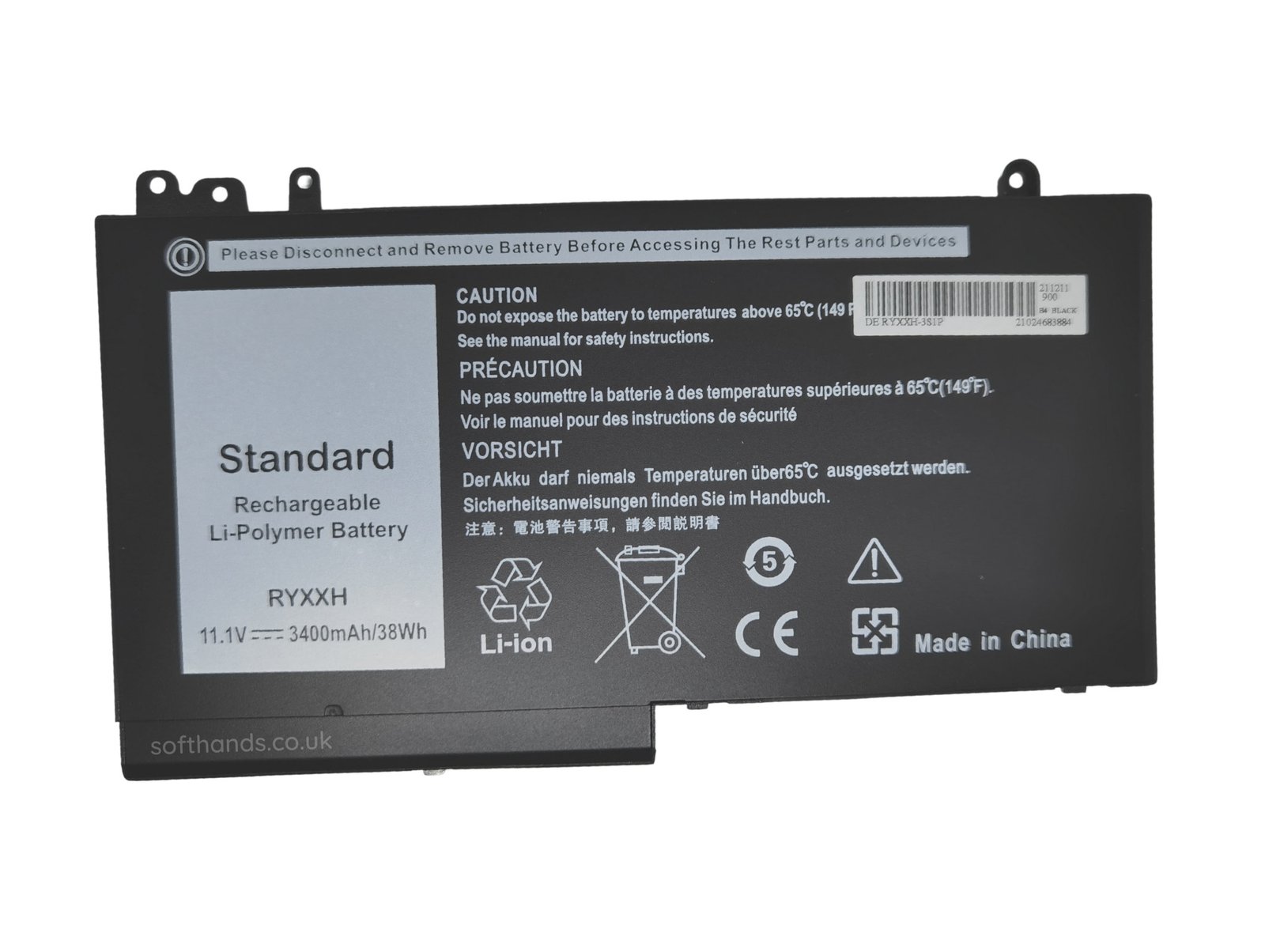 Dell Latitude E5250 E5450 E5550 38Wh Battery - Next Day Delivery Dell Latitude E5250 E5450 E5550 38Wh Battery - Next Day Delivery