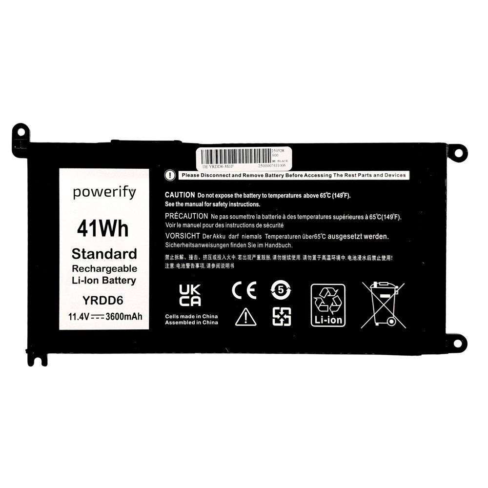 Dell Inspiron 15 3581 3582 3584 5584 5590 41Wh Battery YRDD6 - Next Day Delivery