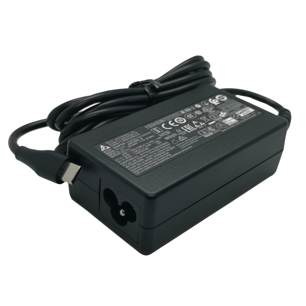 Delta 65W USB Type-C Laptop Charger for Dell HP Lenovo Apple - Next Day Delivery