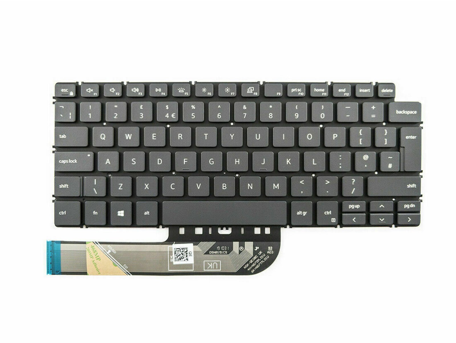 Dell Inspiron 7391 7300 5400 2-in-1 UK Keyboard - Next Day Delivery