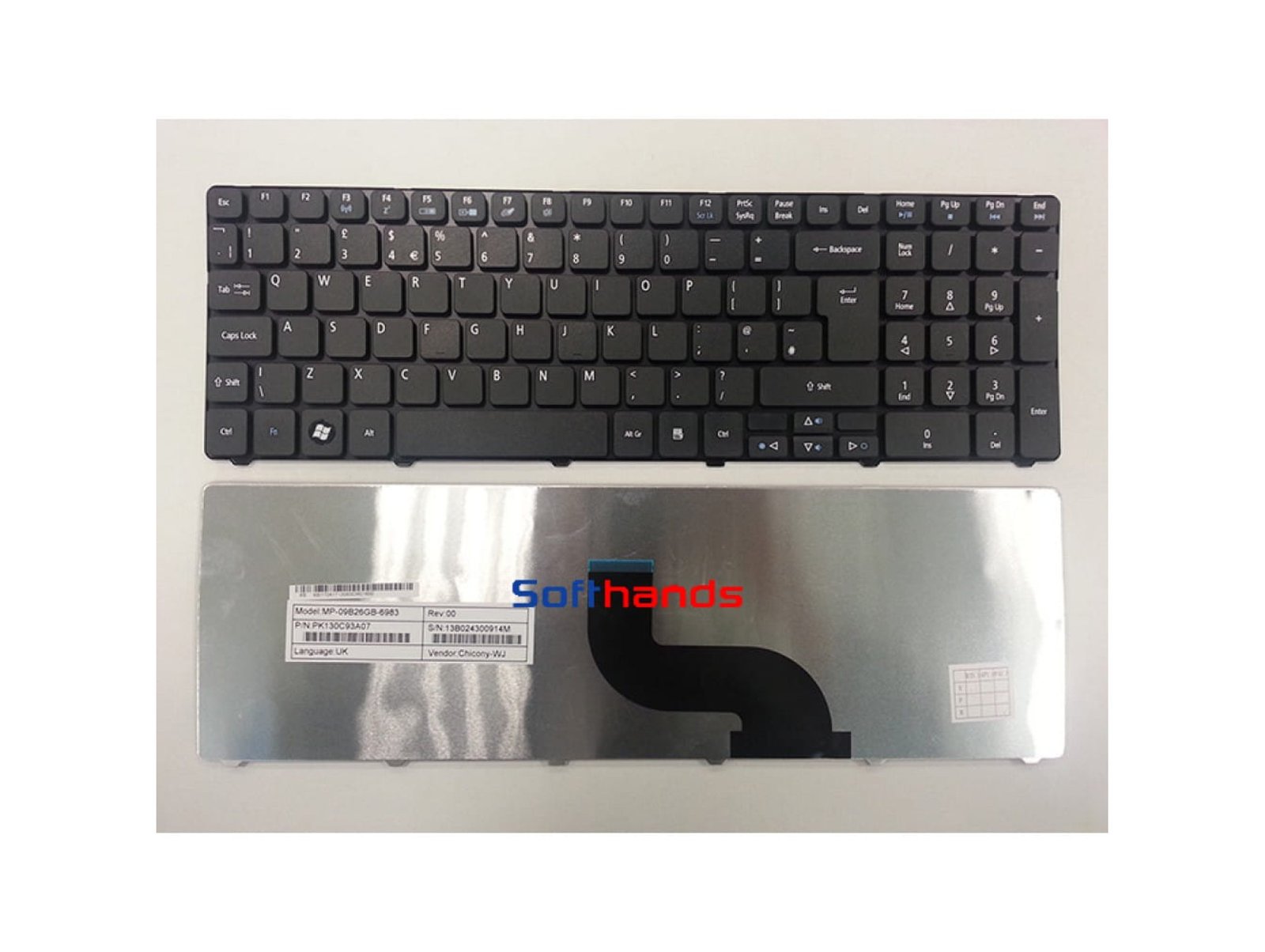 Acer Aspire Timeline 5750 5750G 7750 7750G UK Keyboard - Next Day Delivery