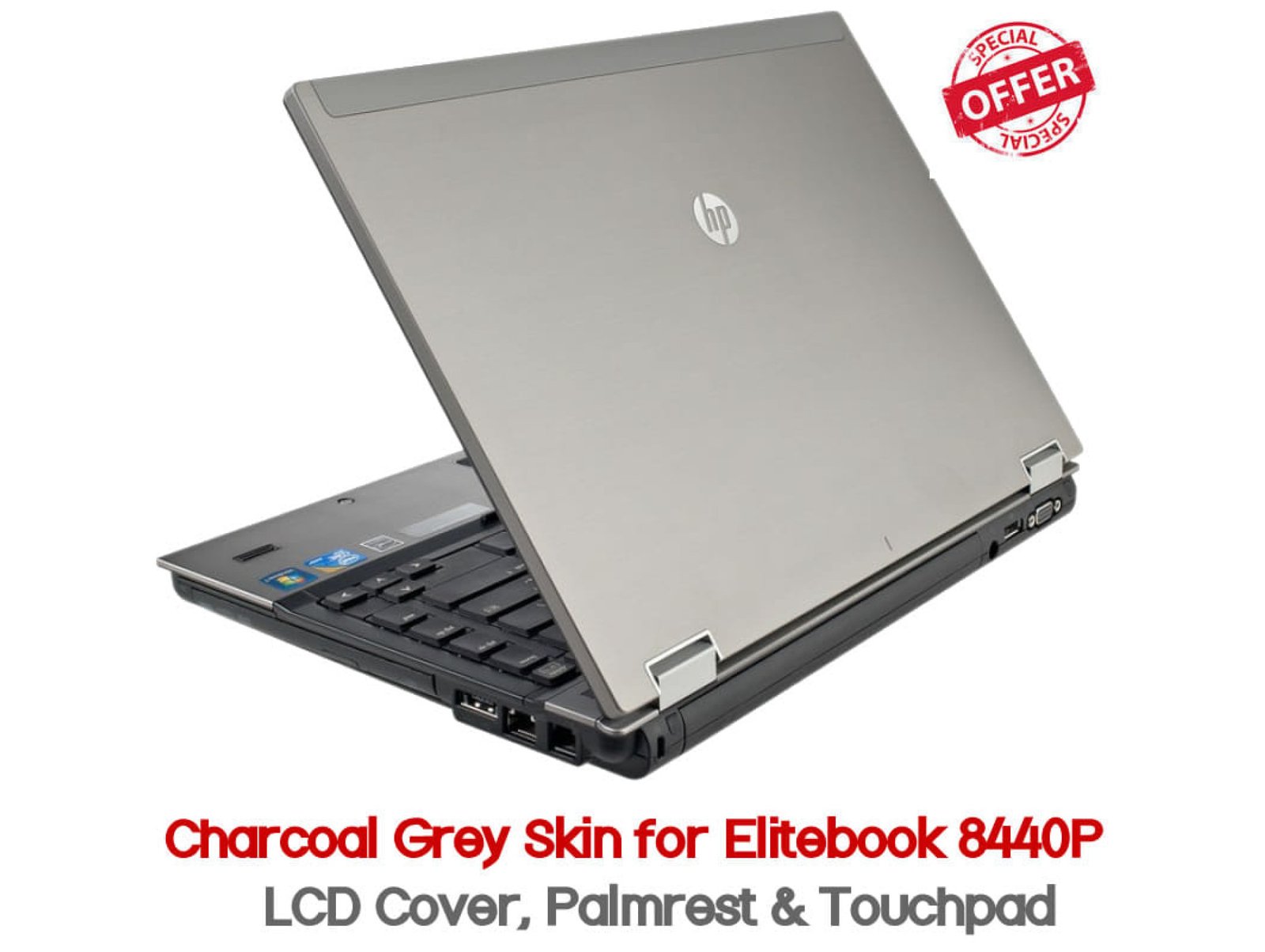 HP Elitebook 8440p Charcoal Grey Skin - Next Day Delivery