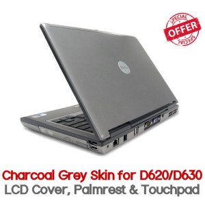 Dell Latitude D620 D630 Charcoal Grey Vinyl Skin