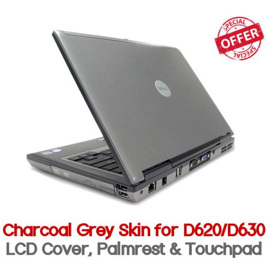 Dell Latitude D620 D630 Charcoal Grey Skin
