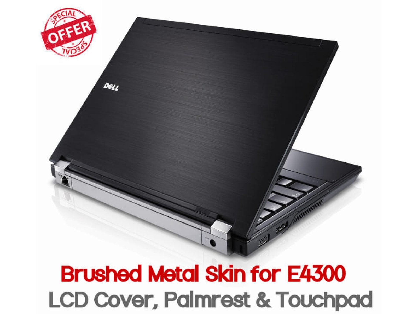 Dell Latitude E4300 Brushed Metal Skins - Next Day Delivery
