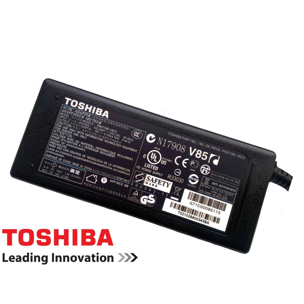 Genuine Toshiba 19V 4.7A 90W Laptop Charger Genuine Toshiba 19V 4.7A 90W Laptop Charger