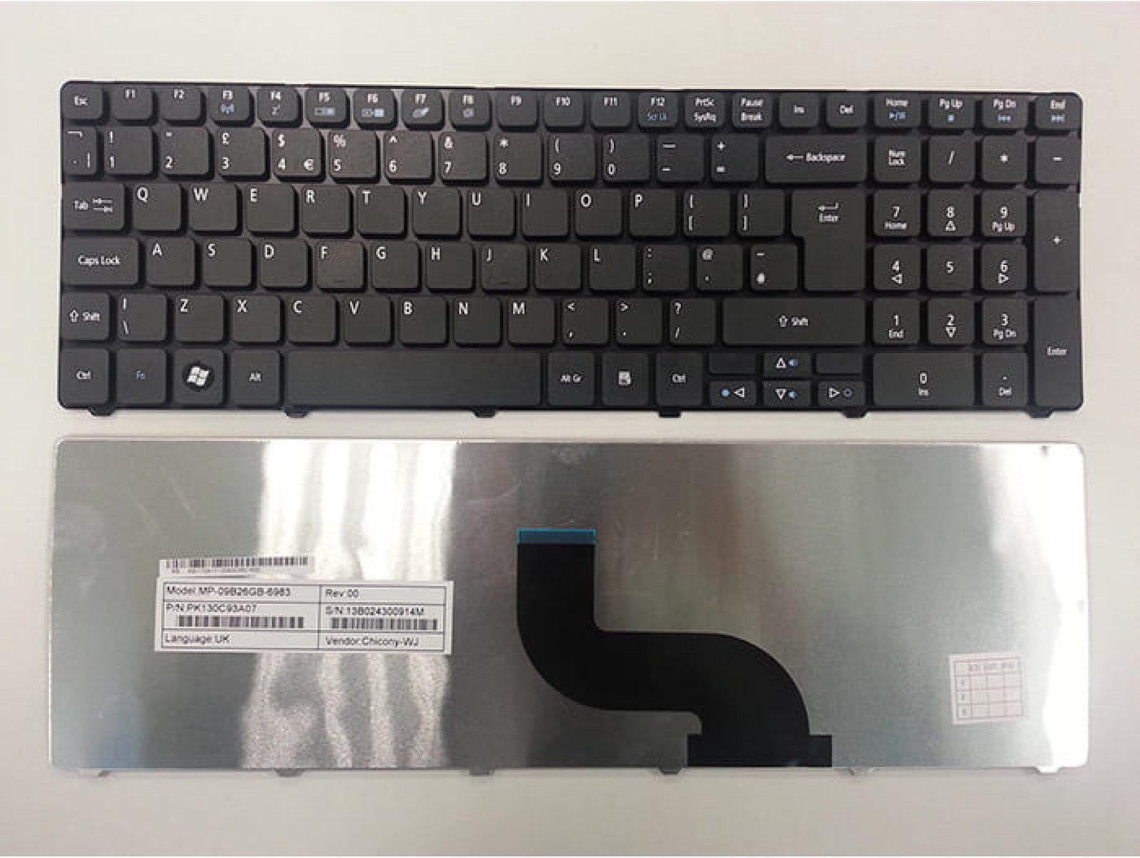 Acer Aspire ONE D250 A150 UK Keyboard - Next Day Delivery