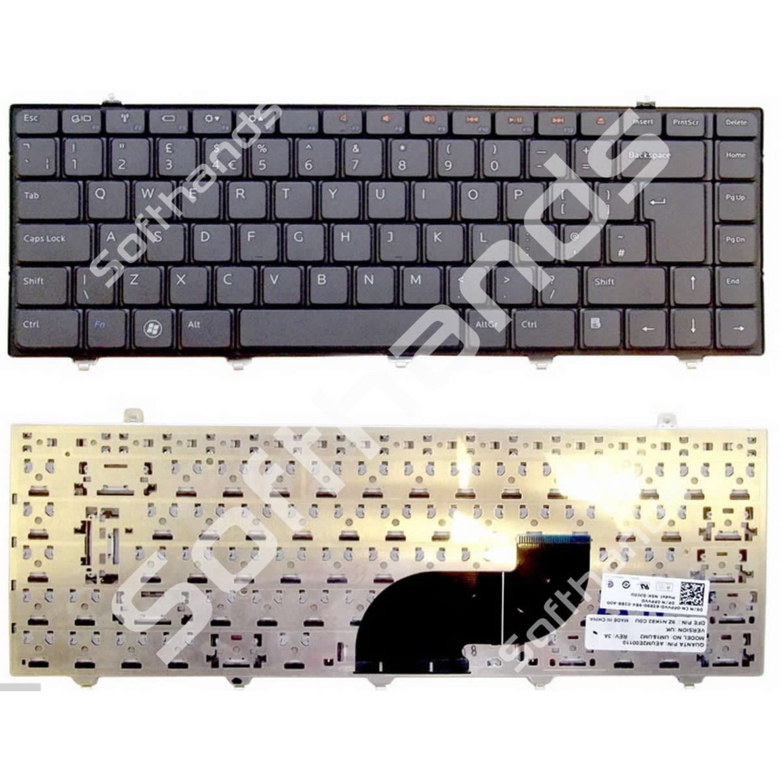Dell Inspiron 1470 1570 STUDIO 14 14Z 1450 1475 UK Keyboard - Next Day Delivery