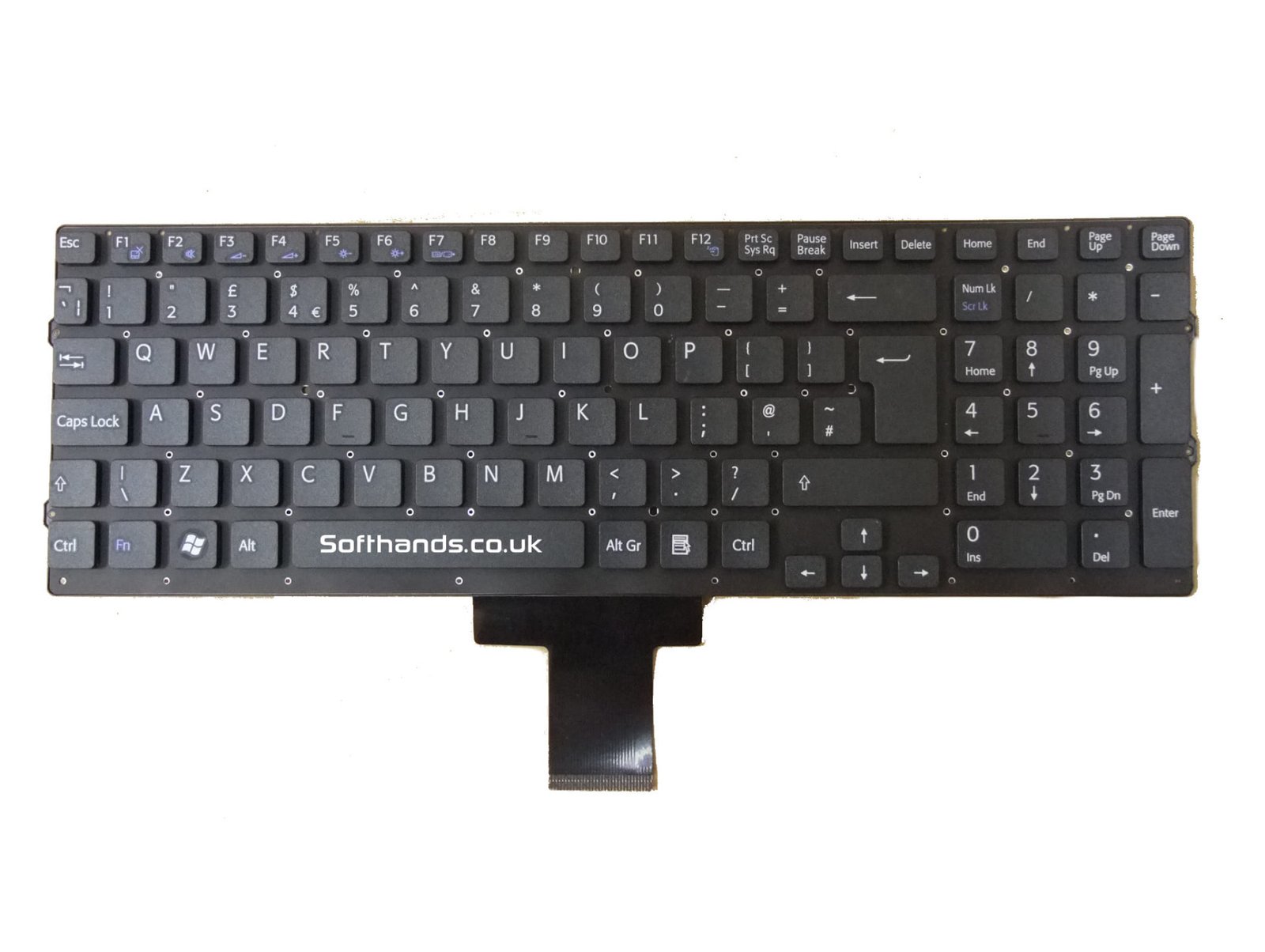 Sony Vaio VPC-EB Series Black UK Keyboard W/O Frame - Next Day Delivery