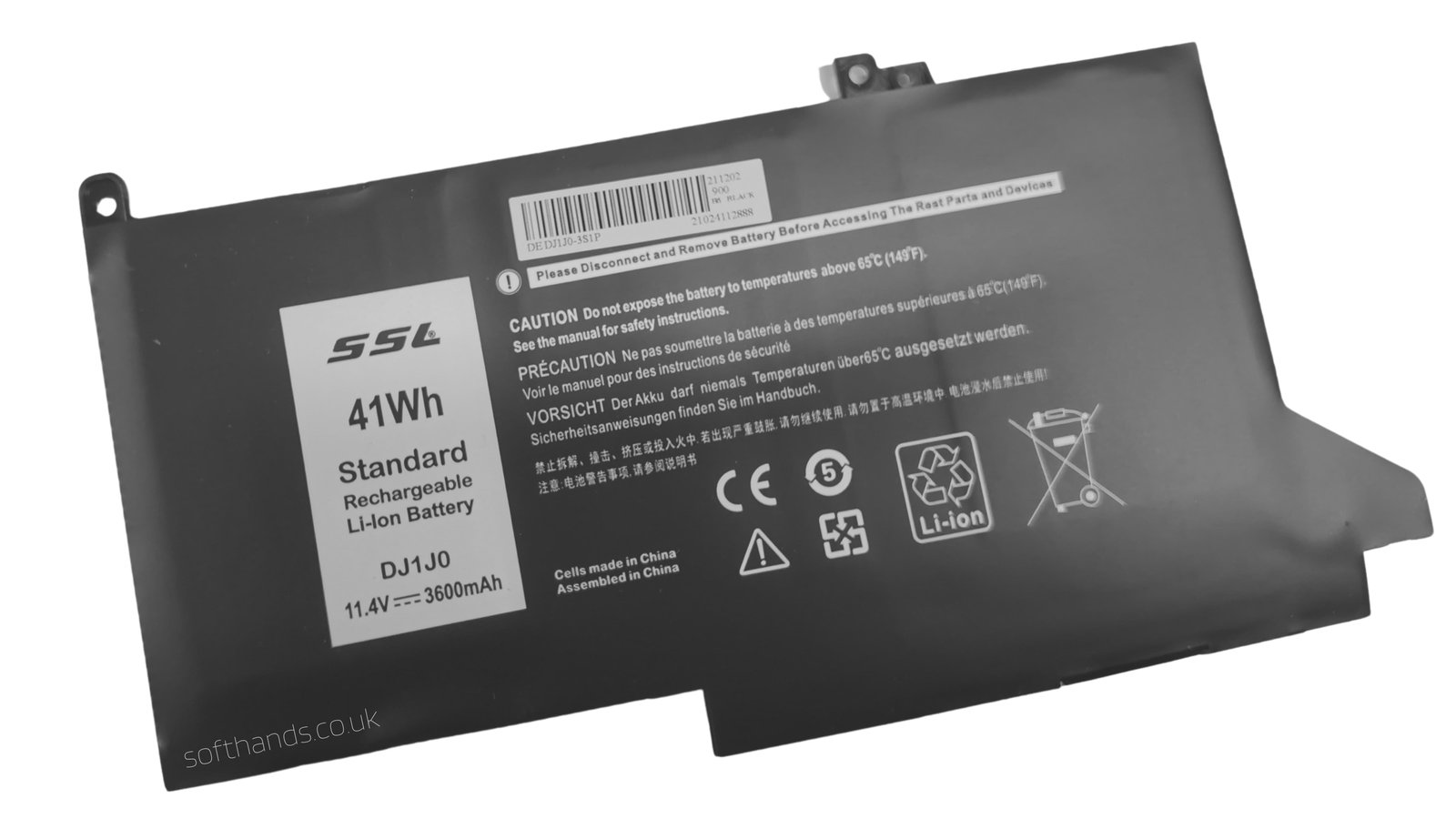 Dell Latitude E7280 E7290 41Wh Battery - Next Day Delivery