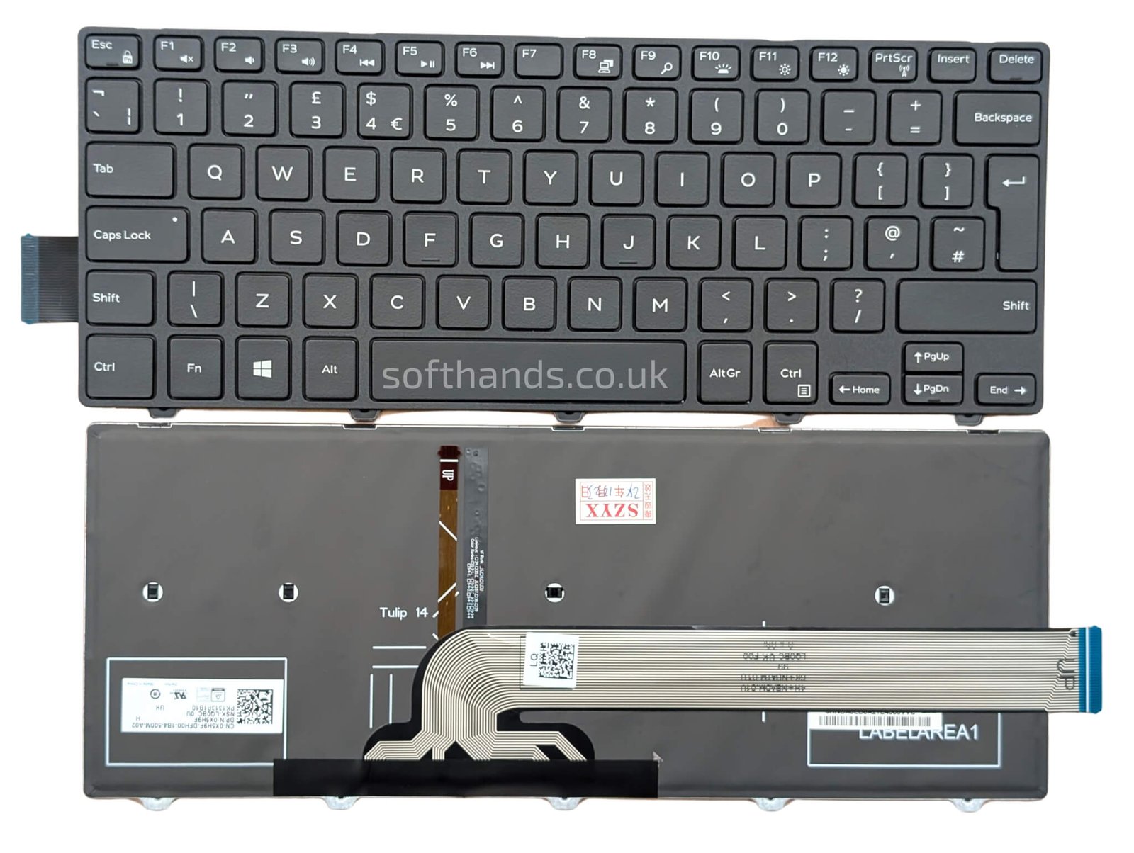 Dell Latitude 3450 Backlit UK Keyboard X5H9F - Next Day Delivery