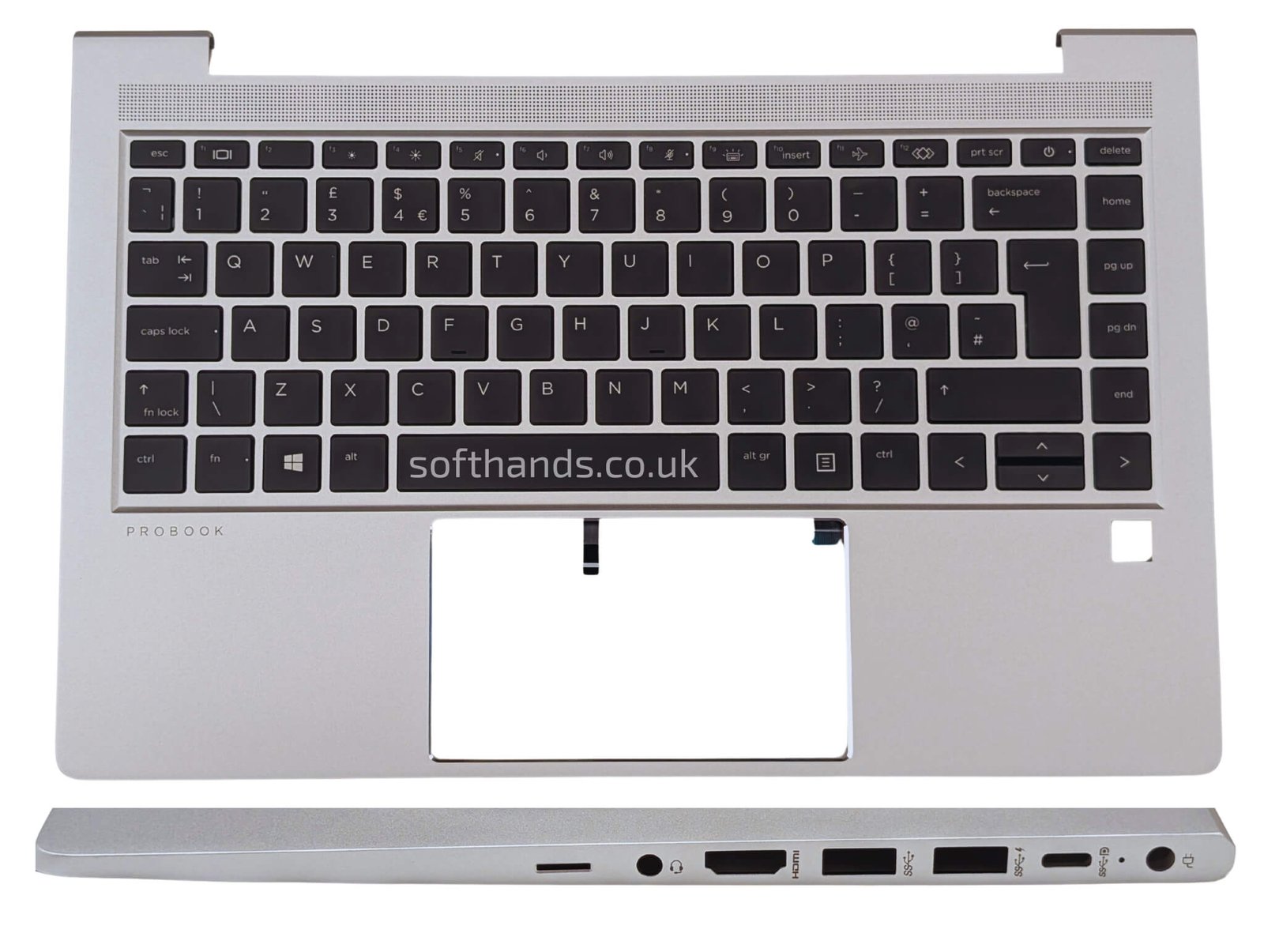 HP ProBook 440 G9 445 G9 Palmrest with UK Keyboard - Next Day Delivery