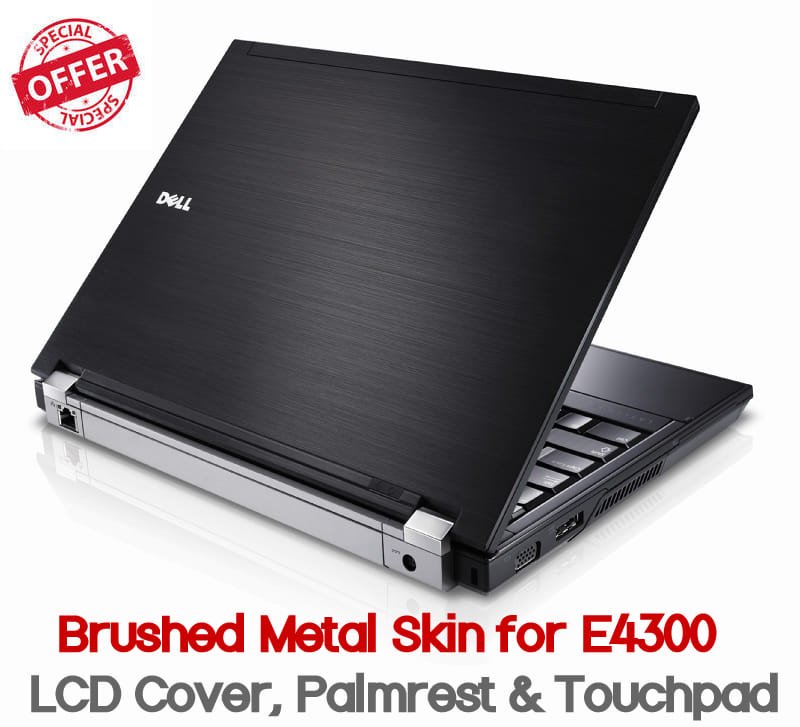 Dell Latitude E4300 Brushed Metal Skins - Next Day Delivery