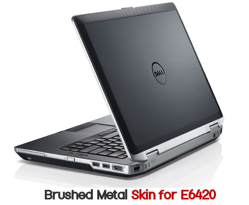 Dell Latitude E6420 Brushed Metal Vinyl Skin - Next Day Delivery