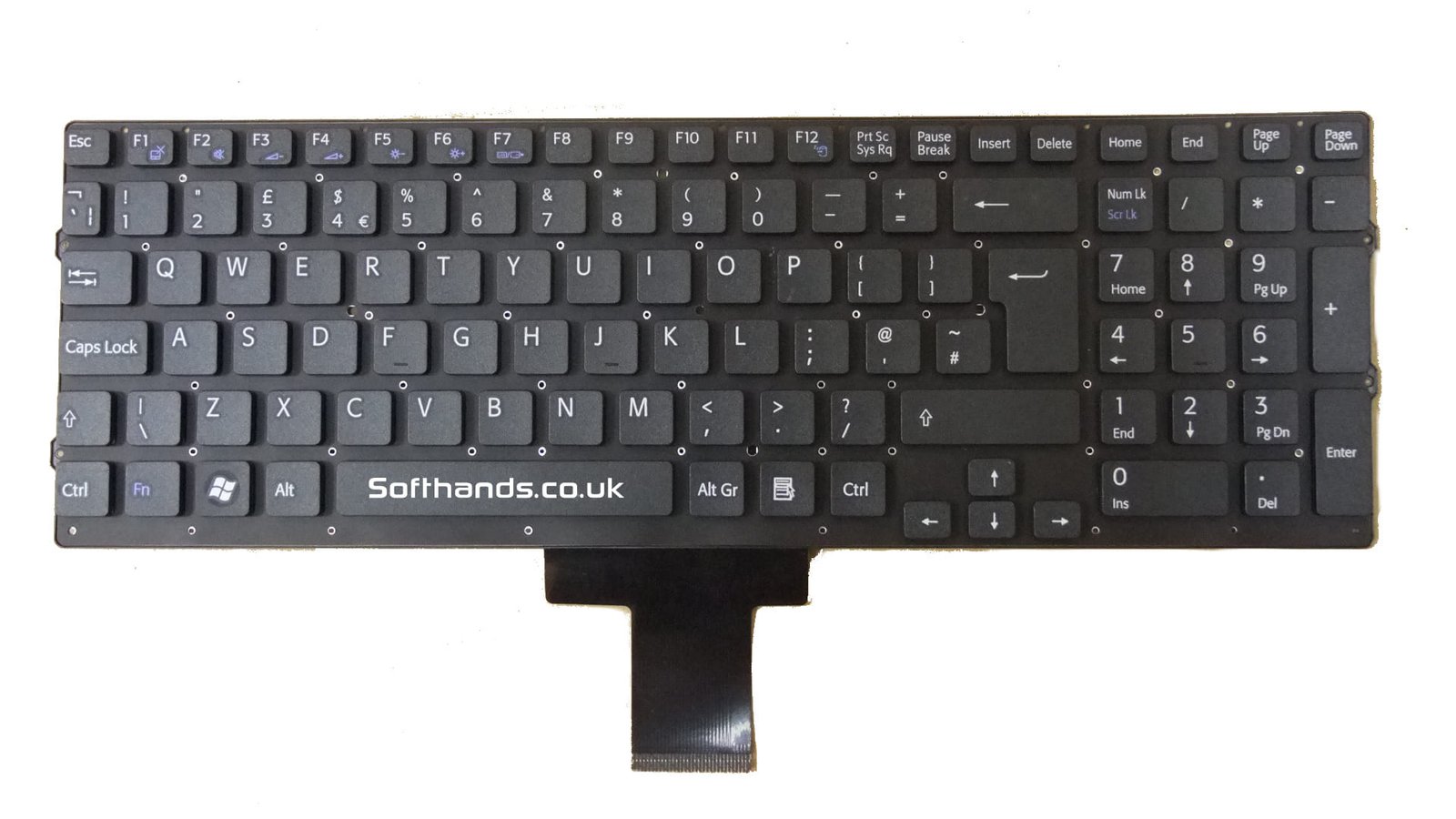 Sony Vaio VPC-EB Series Black UK Keyboard W/O Frame - Next Day Delivery